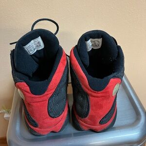 Red and Black Sneakers with Athletic Design